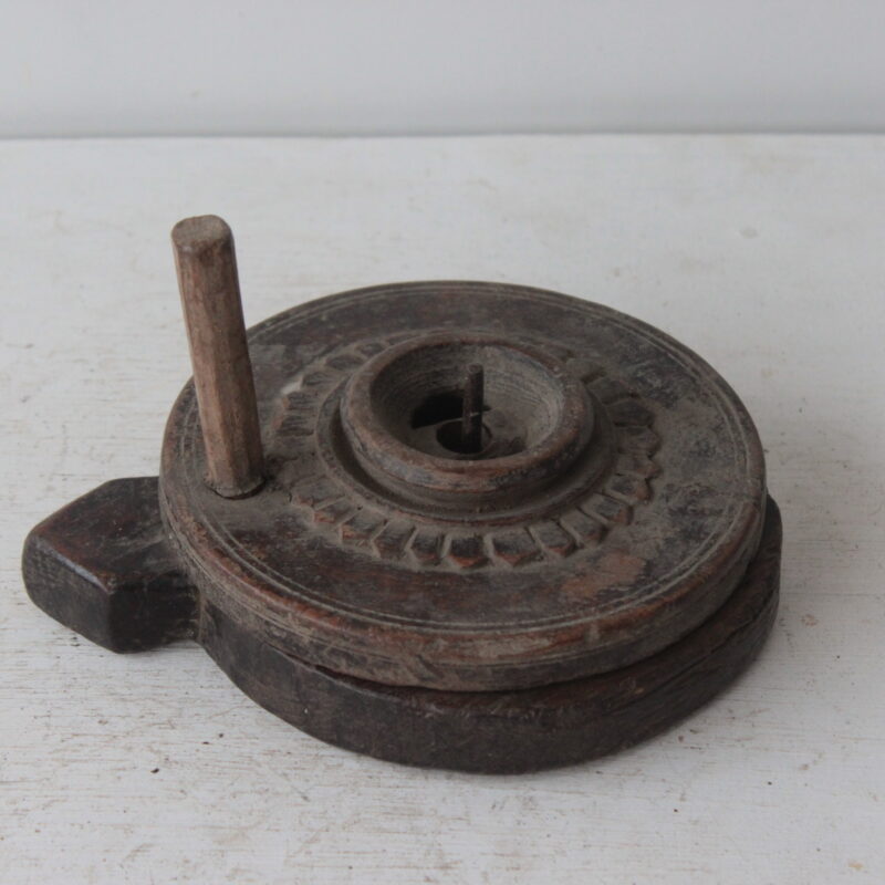 Vintage Decorative Wood Traditional Chakki / oy Flour Mill Halloween Gifts