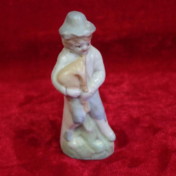 Antique Porcelain Baby Figurine – Mini Collectible for Vintage Home Decor