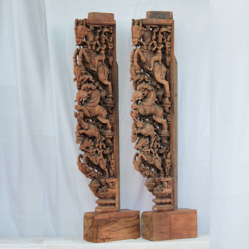 Wooden Newly Crafted Chettinad door Bracket