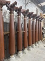 Chettinad Pillars (Columns), Newly Made 8 Feet Long South Indian Style Pillar - Image 6