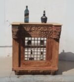 Ancient Wooden Carved Window Table, Reception Desk, Console Table, Bar Counter