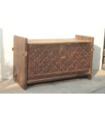 Antique Wooden Storage Chest | Vintage Indian Box - Image 3