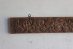 4.1 feet wooden Panel, Antique Indian floral Peacock Carved Wall Decor Panel - Image 2