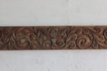 4.1 feet wooden Panel, Antique Indian floral Peacock Carved Wall Decor Panel - Image 3
