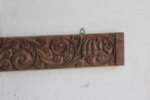 4.1 feet wooden Panel, Antique Indian floral Peacock Carved Wall Decor Panel - Image 4