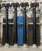 Chettinad Pillars (Columns), Newly Made 8 Feet Long South Indian Style Pillar - Image 2