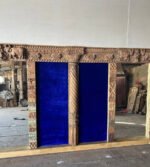 Vintage Inspired Jharokha Mirror, Indian Carved Wooden Wall Decor Mirror Frame - Image 14