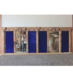 Vintage Inspired Jharokha Mirror, Indian Carved Wooden Wall Decor Mirror Frame - Image 12