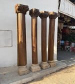 Authentic Old Indian Teak Wood Pillar: A Timeless Masterpiece - Image 4