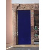 Vintage Inspired Jharokha Mirror, Indian Carved Wooden Wall Decor Mirror Frame - Image 10