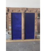 Vintage Inspired Jharokha Mirror, Indian Carved Wooden Wall Decor Mirror Frame - Image 8