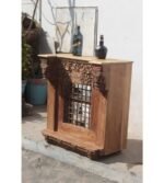 Ancient Wooden Carved Window Table, Reception Desk, Console Table, Bar Counter - Image 4