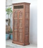 Wooden Almirah | Old Carved Door Cabinet - Image 4