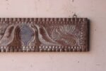 Antique Indian Wooden Wall Panel with Peacock Motifs - Image 3