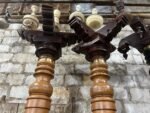 Chettinad Pillars (Columns), Newly Made 7.8 Feet Long South Indian Style Pillar - Image 5