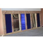 Vintage Inspired Jharokha Mirror, Indian Carved Wooden Wall Decor Mirror Frame - Image 3