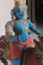 Aiyanar (Ayyanar) Tamil Folk Deity Sculpture - A Rare Antique Figure - Image 11