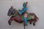 Aiyanar (Ayyanar) Tamil Folk Deity Sculpture - A Rare Antique Figure - Image 2