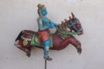 Aiyanar (Ayyanar) Tamil Folk Deity Sculpture - A Rare Antique Figure - Image 3