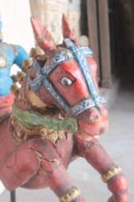 Aiyanar (Ayyanar) Tamil Folk Deity Sculpture - A Rare Antique Figure - Image 6