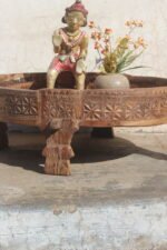 2.4 feet wide Authentic Vintage Chakki Grinder Tables - Image 2
