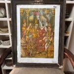 Ram Darbar Raja Ravi Varma Print Print | Raja Ravi Varma Cloth Work Print