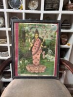 Ravi Varma Lithography, Vintage Cotton Work Ravi Varma Prints