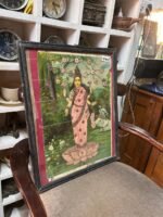 Ravi Varma Lithography, Vintage Cotton Work Ravi Varma Prints - Image 3