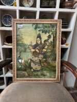 Ravi Varma Lithography, Vintage Cotton Work Ravi Varma Prints