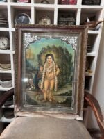 Ravi Varma Lithography, Vintage Cotton Work Ravi Varma Prints