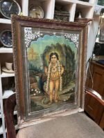 Ravi Varma Lithography, Vintage Cotton Work Ravi Varma Prints - Image 3