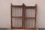 Antique Indian Teak Wood Garden Dog Gates