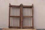 Antique Indian Teak Wood Garden Dog Gates - Image 4