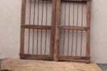 Antique Indian Teak Wood Garden Dog Gates - Image 6
