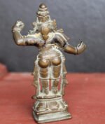 VINTAGE BRASS STATUE OF LORD KRISHNA ANTIQUE HINDUISM COLLECTIBLE - Image 3
