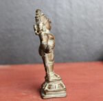 VINTAGE BRASS STATUE OF LORD KRISHNA ANTIQUE HINDUISM COLLECTIBLE - Image 4