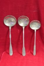 Set of 3 Vintage Brass Ladle, Kitchen Utensils, Mid Century, Brass Utensils