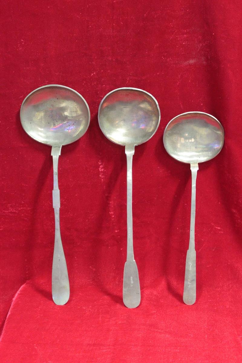 BA-51-1.jpg Set of 3 Vintage Brass Ladle, Kitchen Utensils, Mid Century, Brass Utensils - Image 1