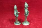 Brass Statue Figure 2 Pc Old Vintage Antique Home Decor Collectible - Image 4