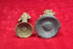 OLD VINTAGE BRASS FIGURE 2 PC ANTIQUE HOME DECOR COLLECTIBLE - Image 8