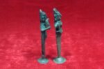 2 Pc Vintage Brass Figurines | Antique Home Decor Set | Collectible Statues - Image 4