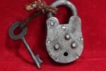 Iron Lock and Key Vintage Collectible Old Handcrafted Collectible - Image 4