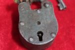 Vintage Handcrafted Iron Padlock with Key – Antique Style Lock, Rustic Home Decor, Collectible - Image 2