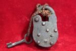 Vintage Handcrafted Iron Padlock with Key – Antique Style Lock, Rustic Home Decor, Collectible - Image 4