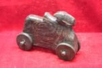Wooden Nandi Figure Toy Carved Vintage Indian Home Decor Collectible