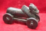 Nandi Figure Toy Wooden Carved Vintage Indian Home Decor Collectible - Image 2