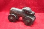 Wooden Nandi Figure Toy Carved Vintage Indian Home Decor Collectible