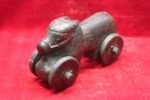 Wooden Nandi Figure Toy Carved Vintage Indian Home Decor Collectible - Image 2