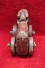 Wooden Nandi Figure Toy Carved Vintage Indian Home Decor Collectible - Image 4