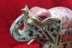 Elephant Figure Wooden Carved New Painted Hand Home Decor - Image 2